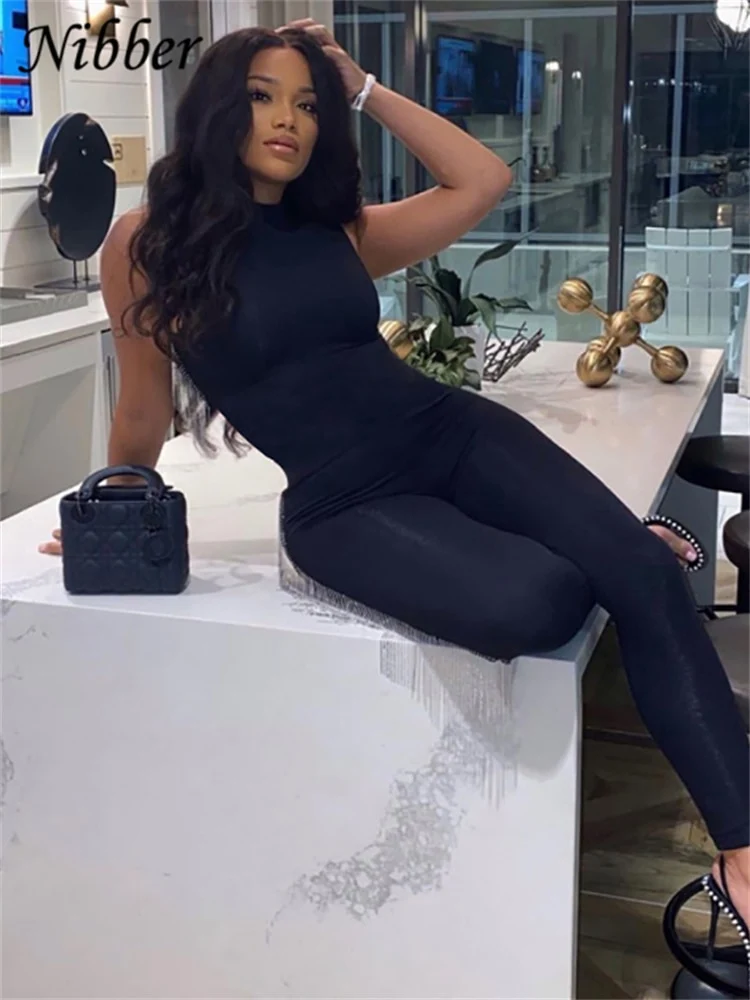 Damen Bodycon Overall Jumpsuit Streetwear Fitness-Strampler Playsuit