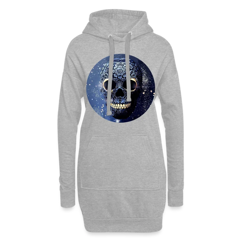 Hoodie-Kleid Kapuzenpullover Sweatshirt Pulloverkleid Hoodie Pulli Tunika Damen