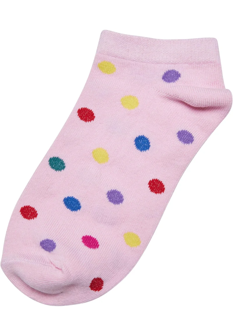 UC No Show Socks Rainbow Dots 5-Pack