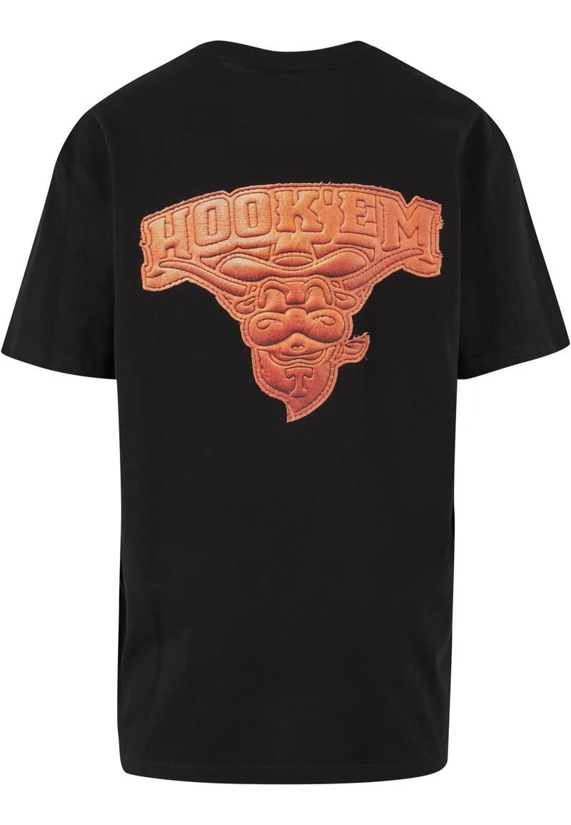 MT Texas Longhorns Leather Oversize Tee
