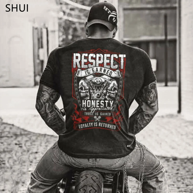 Herren Metal Skull 3D T-Shirt Rundhals Unisex Sommer Streetwear
