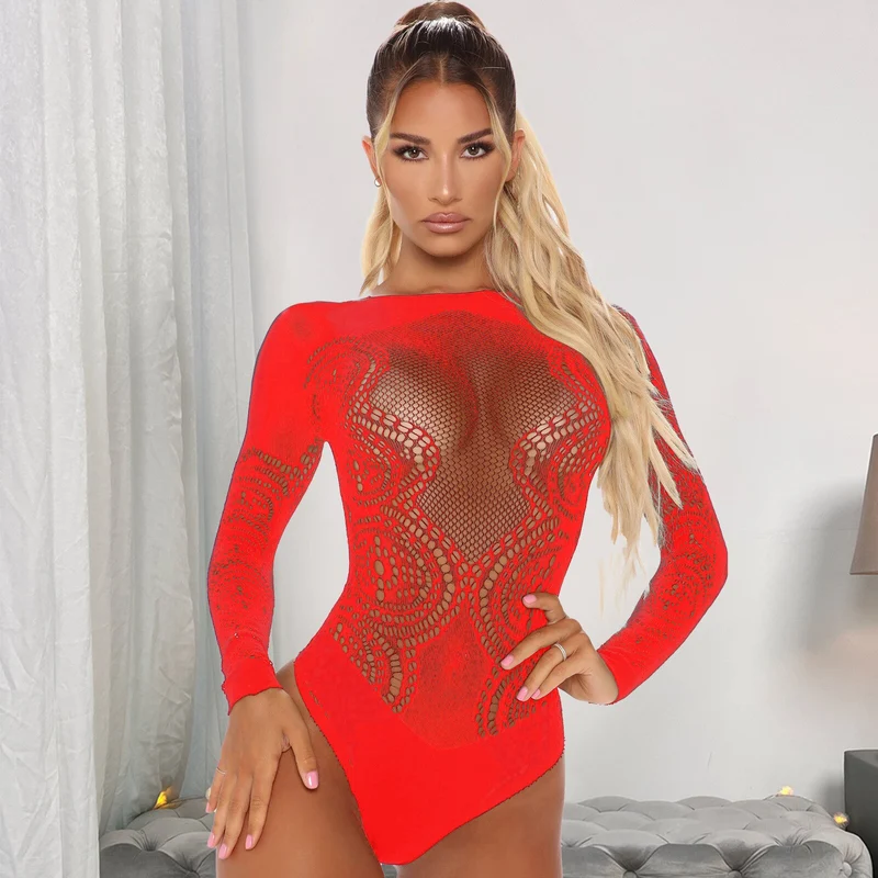 Damen Sexy Spitze Dessous Bodysuit Babydoll Reizwäsche Body Unterwäsche Schwarz Open Bra Lace Up