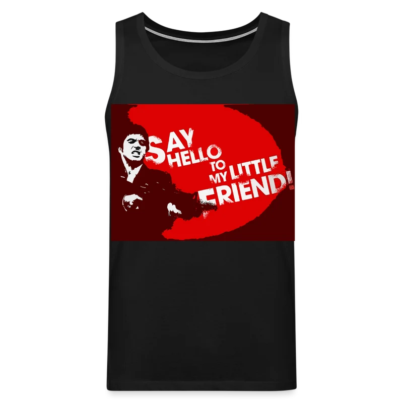 Tanktop T-Shirt SAY HELLO Muskelshirt Achselshirt Sport Basic Herren