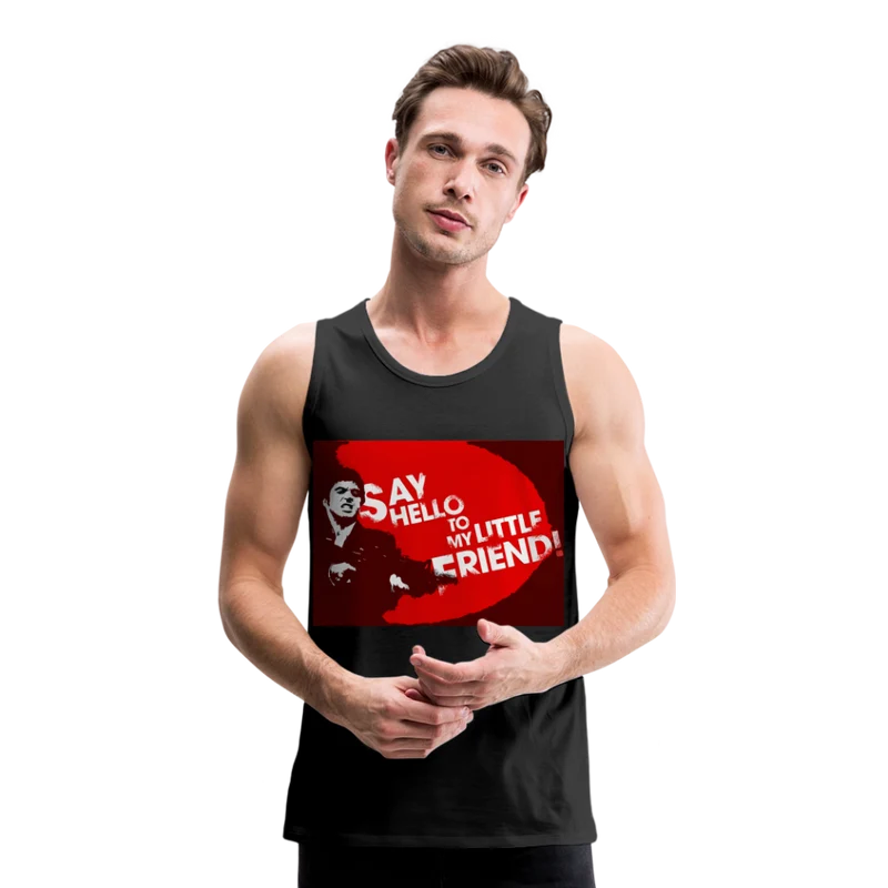 Tanktop T-Shirt SAY HELLO Muskelshirt Achselshirt Sport Basic Herren