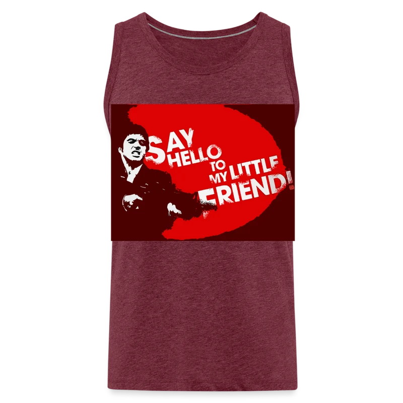 Tanktop T-Shirt SAY HELLO Muskelshirt Achselshirt Sport Basic Herren