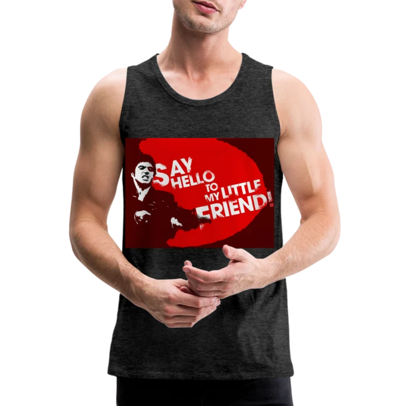 Tanktop T-Shirt SAY HELLO Muskelshirt Achselshirt Sport Basic Herren