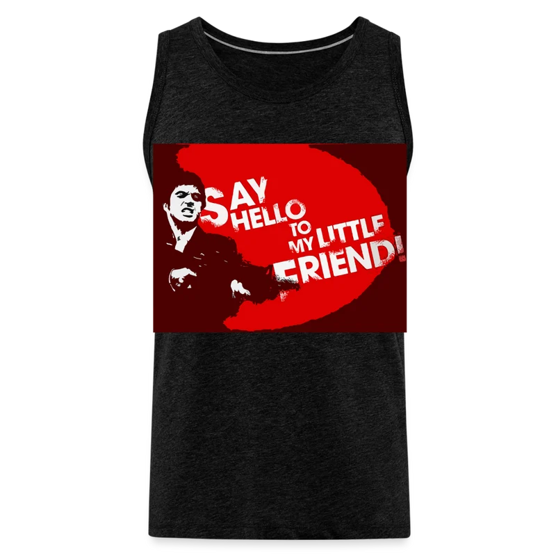 Tanktop T-Shirt SAY HELLO Muskelshirt Achselshirt Sport Basic Herren