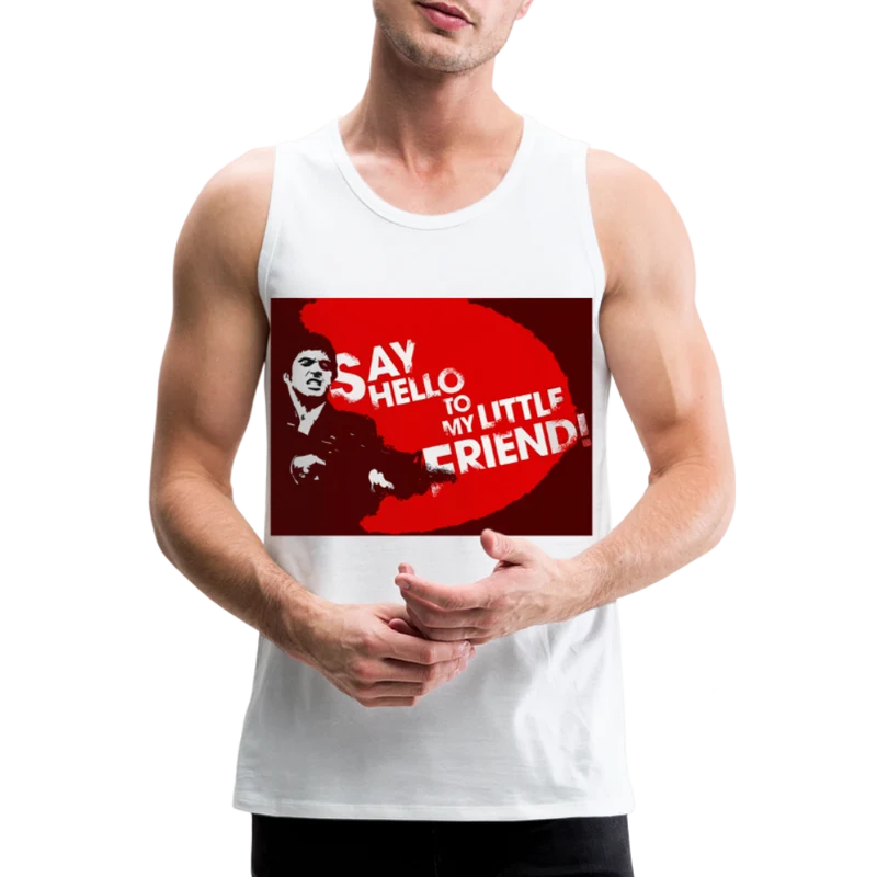Tanktop T-Shirt SAY HELLO Muskelshirt Achselshirt Sport Basic Herren