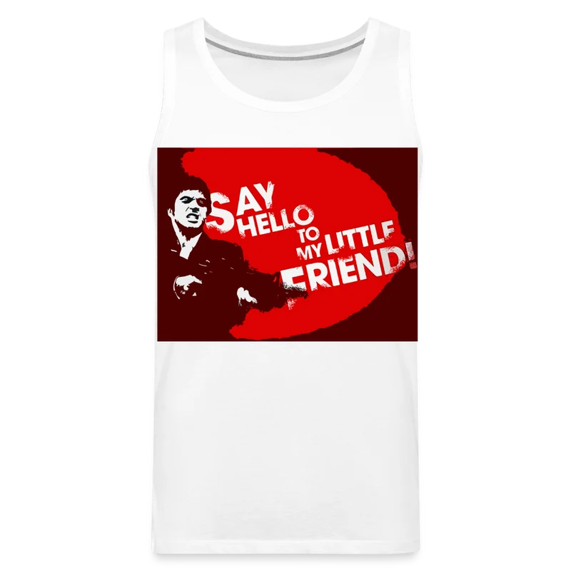 Tanktop T-Shirt SAY HELLO Muskelshirt Achselshirt Sport Basic Herren