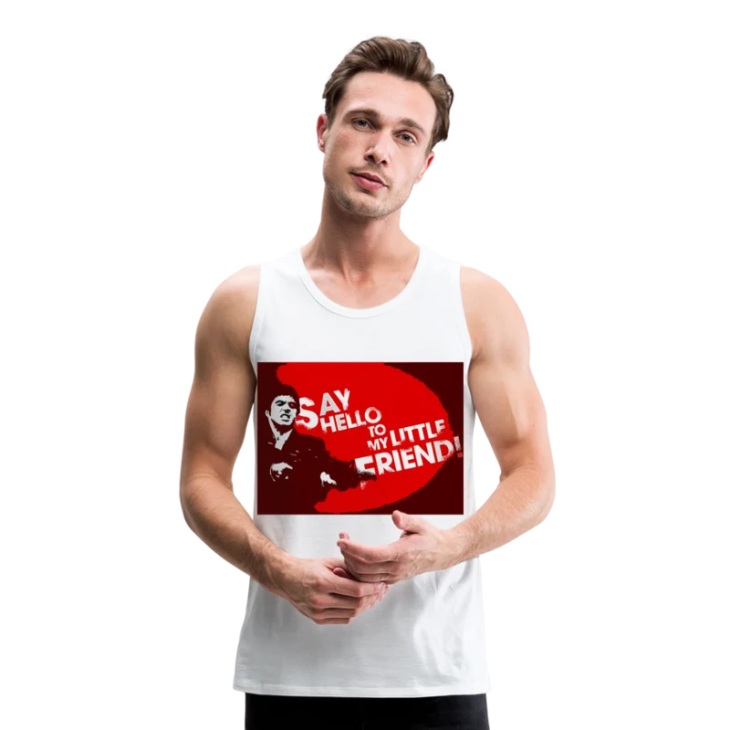 Tanktop T-Shirt SAY HELLO Muskelshirt Achselshirt Sport Basic Herren