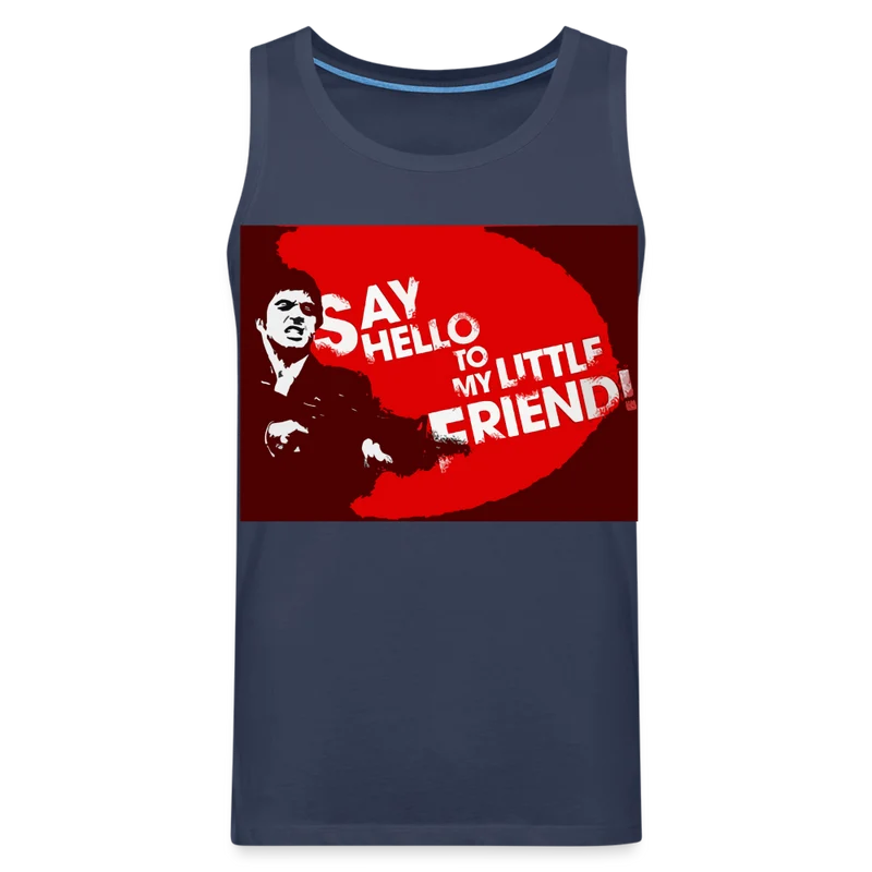 Tanktop T-Shirt SAY HELLO Muskelshirt Achselshirt Sport Basic Herren