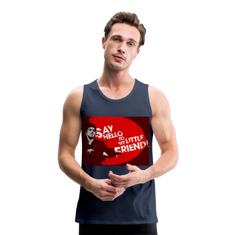 Tanktop T-Shirt SAY HELLO Muskelshirt Achselshirt Sport Basic Herren