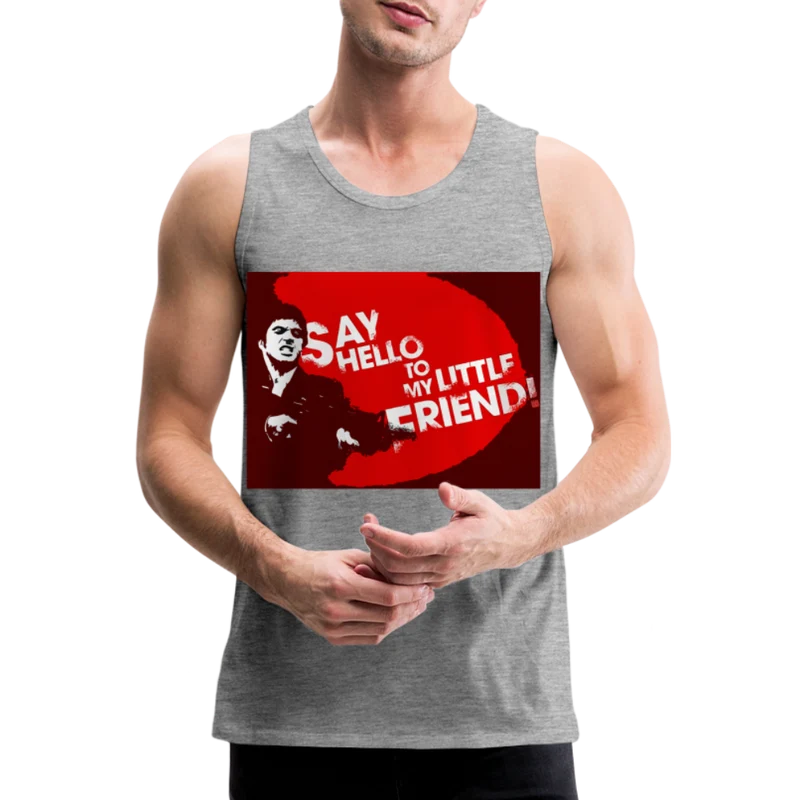 Tanktop T-Shirt SAY HELLO Muskelshirt Achselshirt Sport Basic Herren