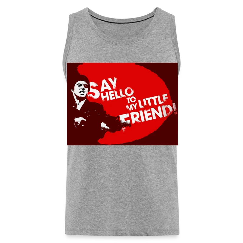 Tanktop T-Shirt SAY HELLO Muskelshirt Achselshirt Sport Basic Herren