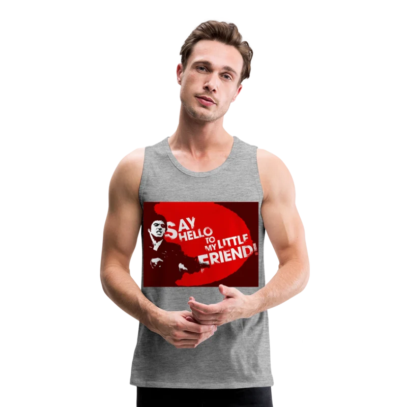 Tanktop T-Shirt SAY HELLO Muskelshirt Achselshirt Sport Basic Herren