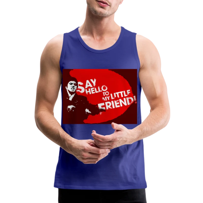 Tanktop T-Shirt SAY HELLO Muskelshirt Achselshirt Sport Basic Herren