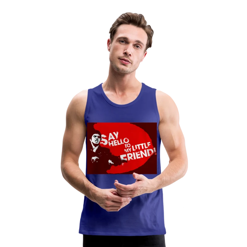 Tanktop T-Shirt SAY HELLO Muskelshirt Achselshirt Sport Basic Herren