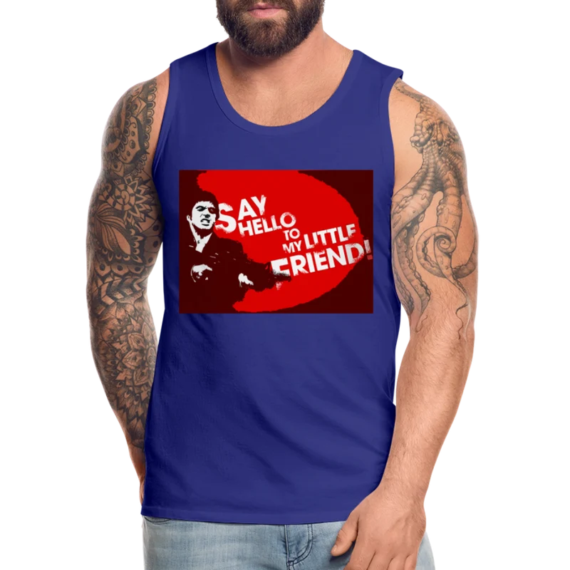 Tanktop T-Shirt SAY HELLO Muskelshirt Achselshirt Sport Basic Herren