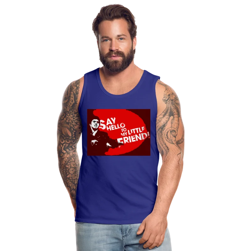 Tanktop T-Shirt SAY HELLO Muskelshirt Achselshirt Sport Basic Herren