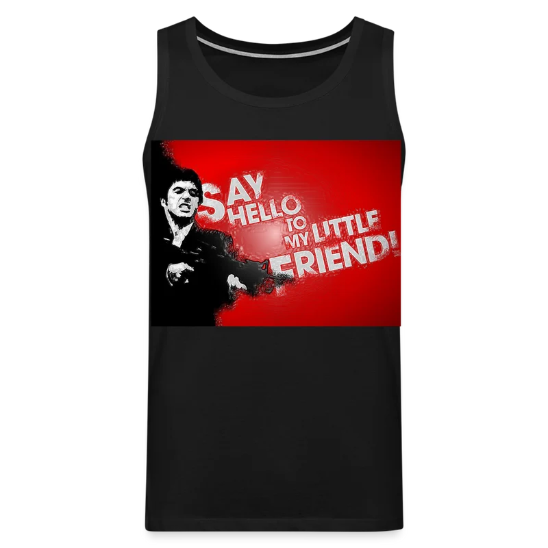 Tanktop T-Shirt SAY HELLO Muskelshirt Achselshirt Sport Basic Herren