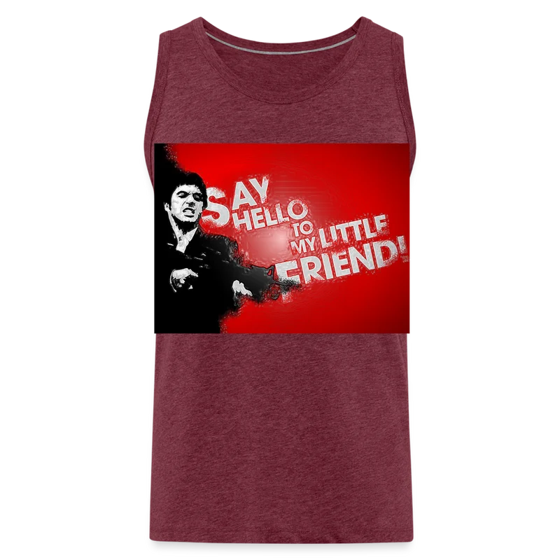 Tanktop T-Shirt SAY HELLO Muskelshirt Achselshirt Sport Basic Herren