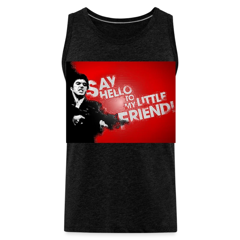 Tanktop T-Shirt SAY HELLO Muskelshirt Achselshirt Sport Basic Herren