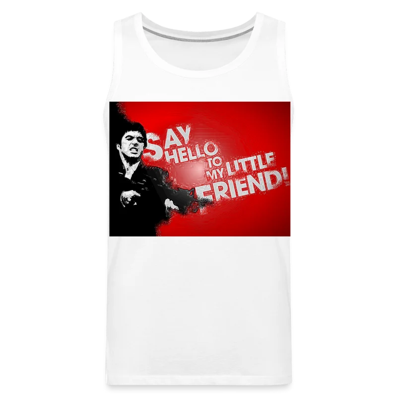 Tanktop T-Shirt SAY HELLO Muskelshirt Achselshirt Sport Basic Herren
