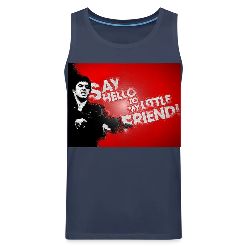 Tanktop T-Shirt SAY HELLO Muskelshirt Achselshirt Sport Basic Herren
