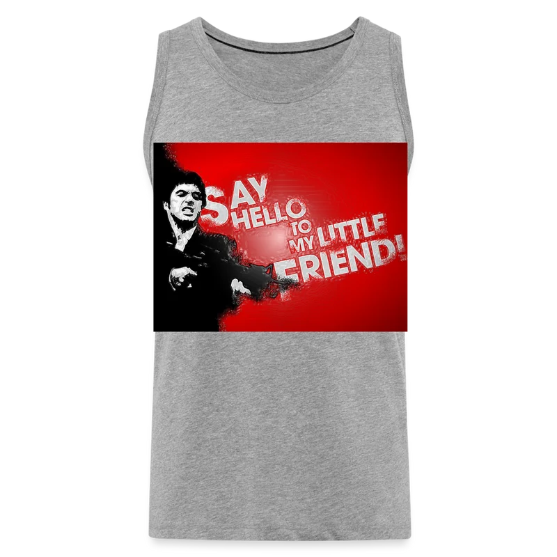 Tanktop T-Shirt SAY HELLO Muskelshirt Achselshirt Sport Basic Herren