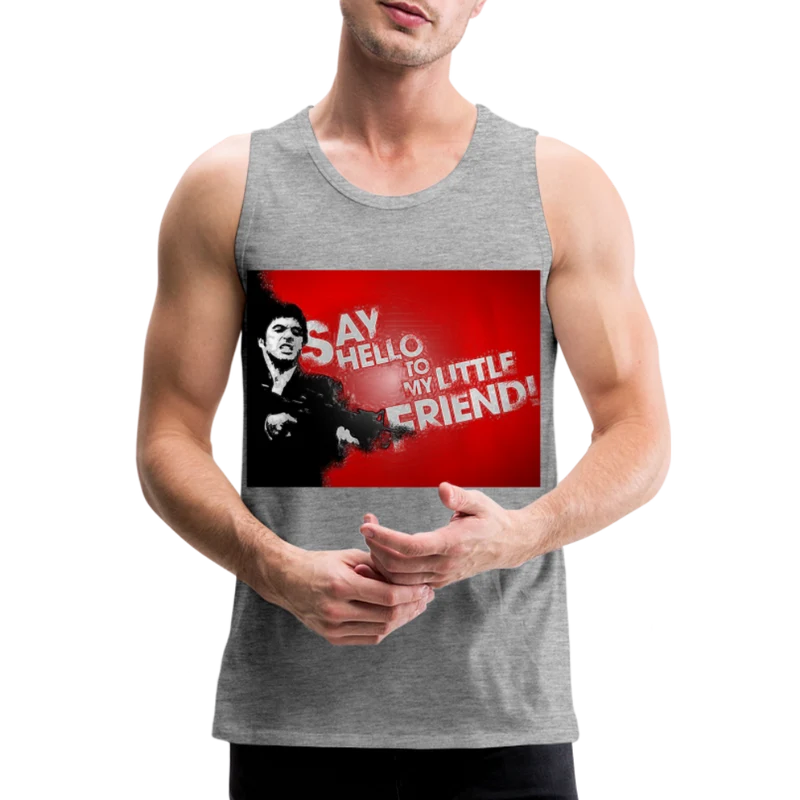 Tanktop T-Shirt SAY HELLO Muskelshirt Achselshirt Sport Basic Herren