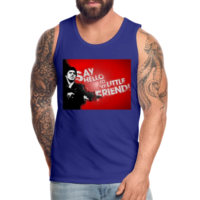 Tanktop T-Shirt SAY HELLO Muskelshirt Achselshirt Sport Basic Herren