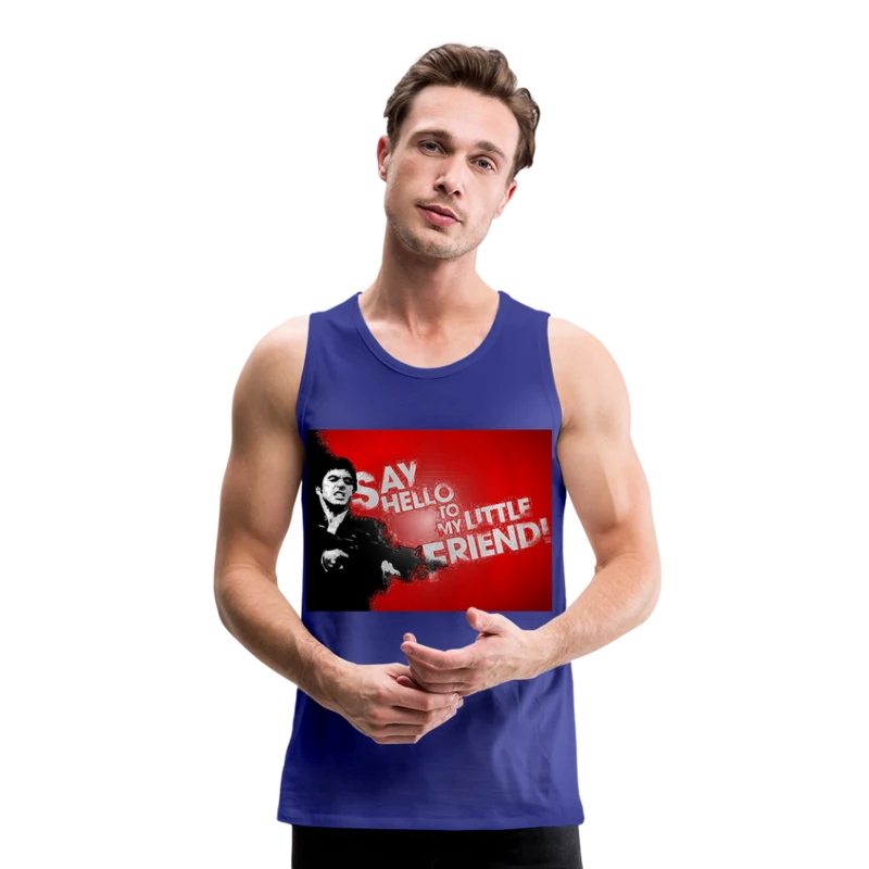 Tanktop T-Shirt SAY HELLO Muskelshirt Achselshirt Sport Basic Herren