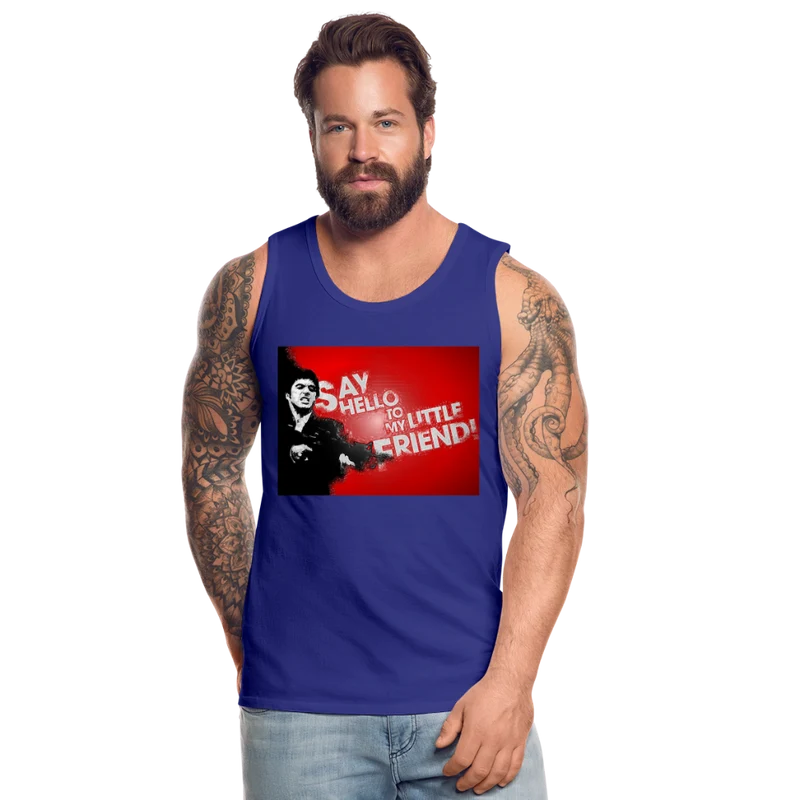 Tanktop T-Shirt SAY HELLO Muskelshirt Achselshirt Sport Basic Herren