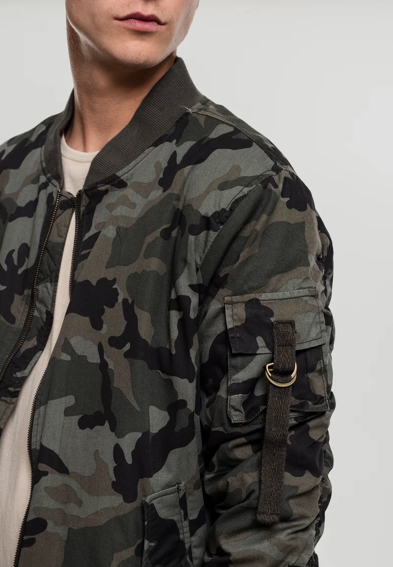 UC Vintage Camo Cotton Bomber Jacket