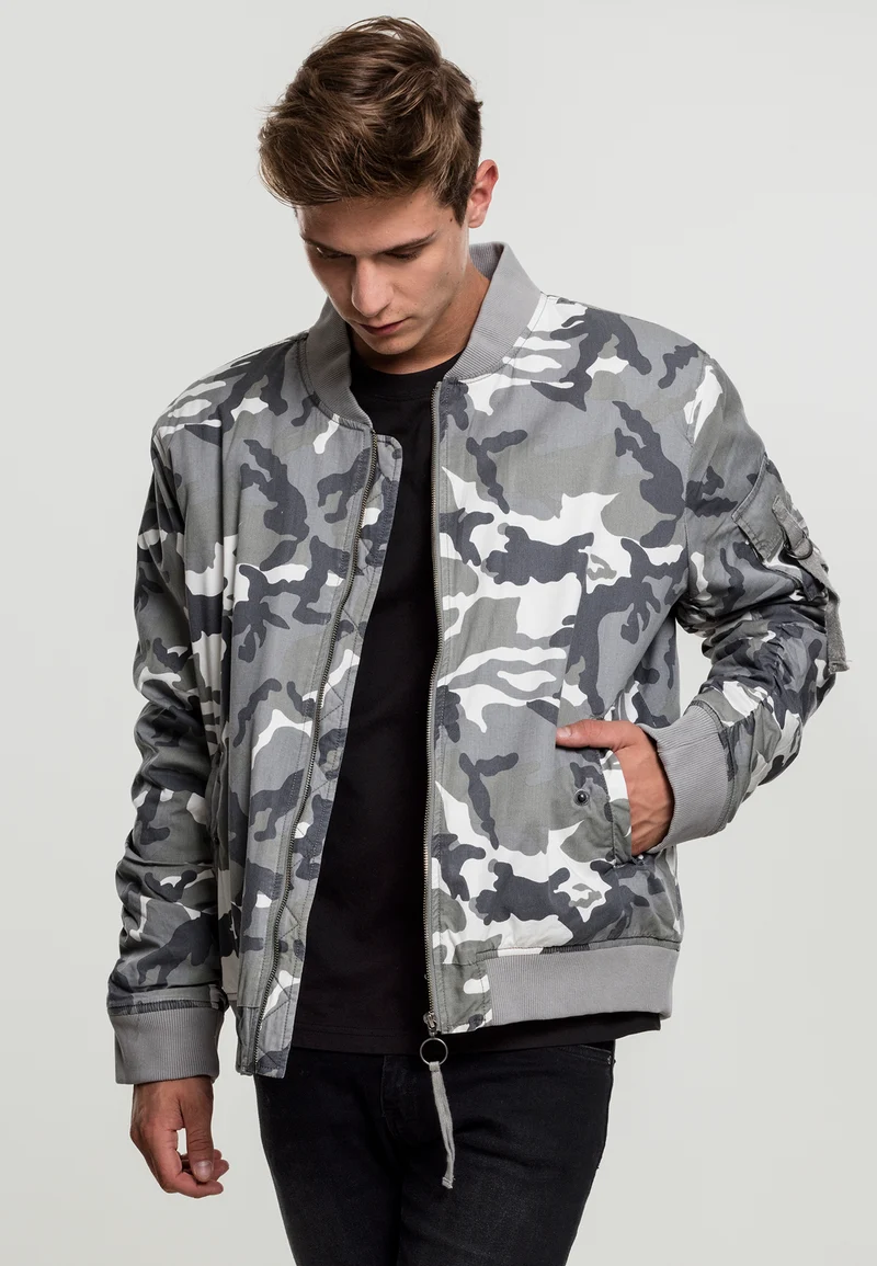 UC Vintage Camo Cotton Bomber Jacket