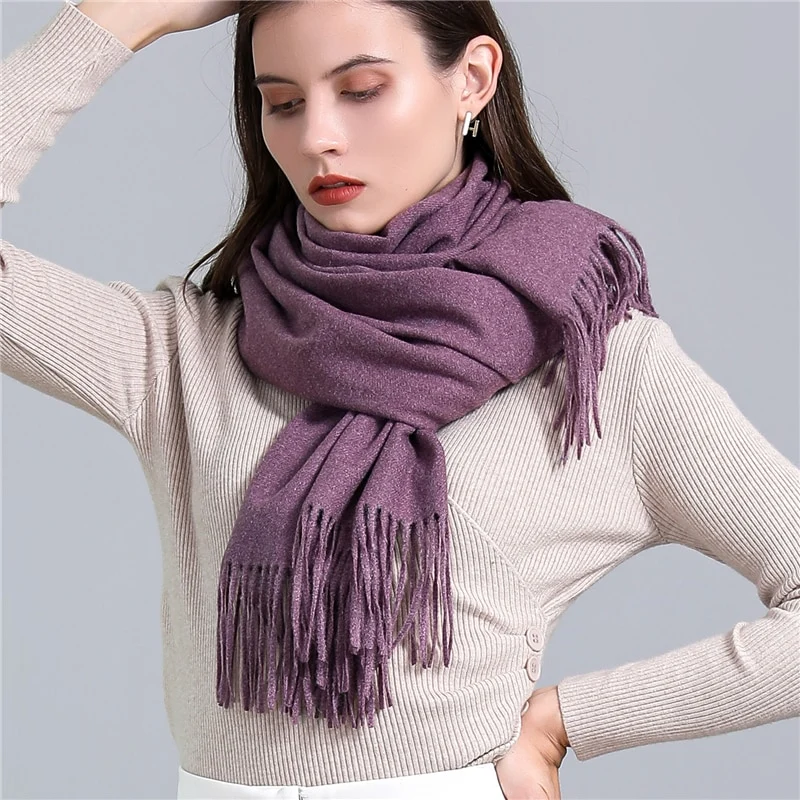 Fashion Damen Winterschal Viskose Stola Schlauchschal Halstuch Strickschal Loop NEU