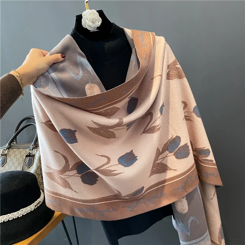 Fashion Damen Winterschal Viskose Stola Schlauchschal Halstuch Strickschal Loop NEU