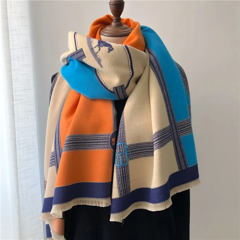 Fashion Damen Winterschal Viskose Stola Schlauchschal Halstuch Strickschal Loop NEU