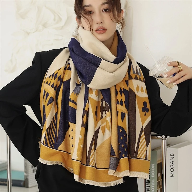 Fashion Damen Winterschal Viskose Stola Schlauchschal Halstuch Strickschal Loop NEU
