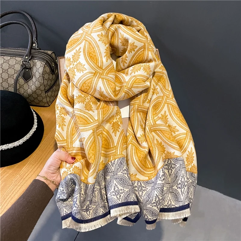 Fashion Damen Winterschal Viskose Stola Schlauchschal Halstuch Strickschal Loop NEU