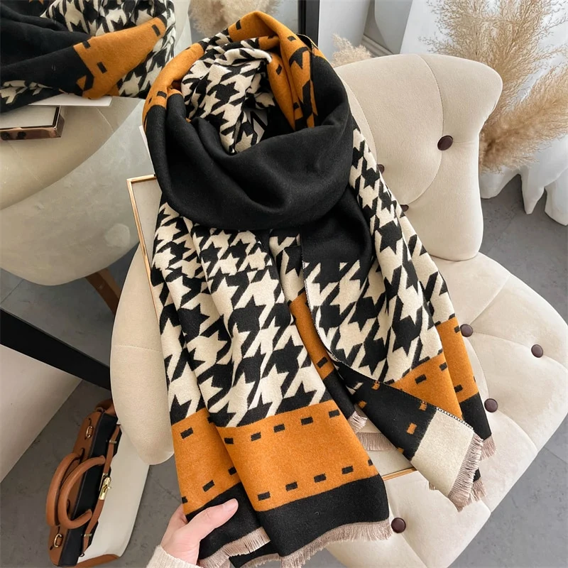 Fashion Damen Winterschal Viskose Stola Schlauchschal Halstuch Strickschal Loop NEU