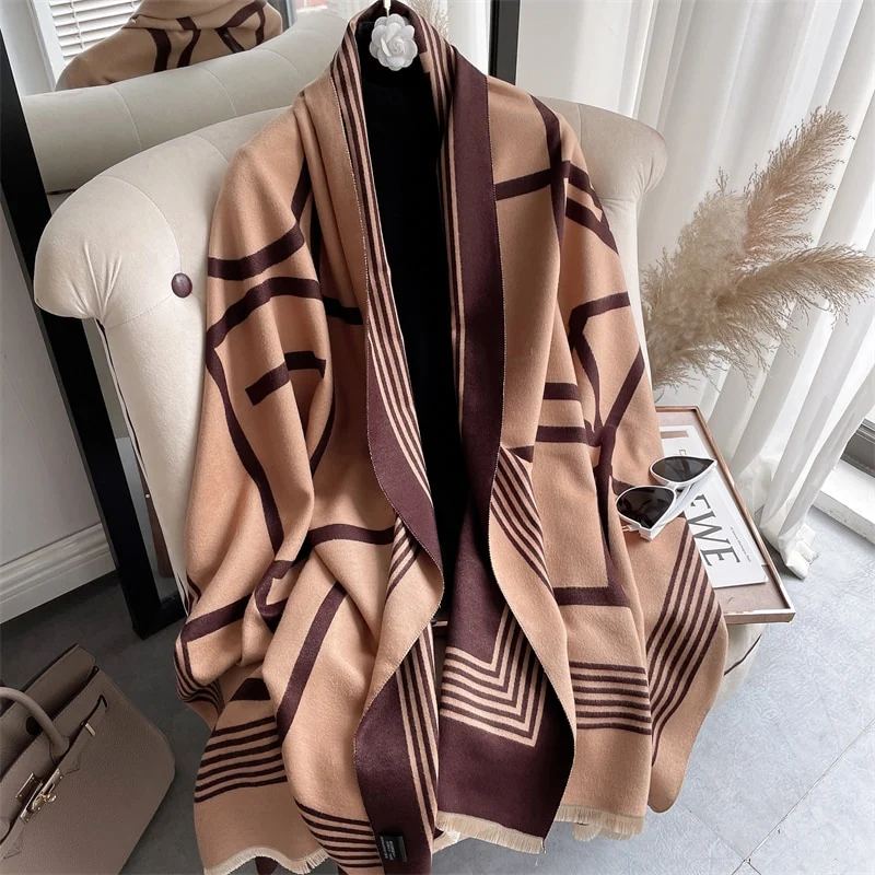 Fashion Damen Winterschal Viskose Stola Schlauchschal Halstuch Strickschal Loop NEU