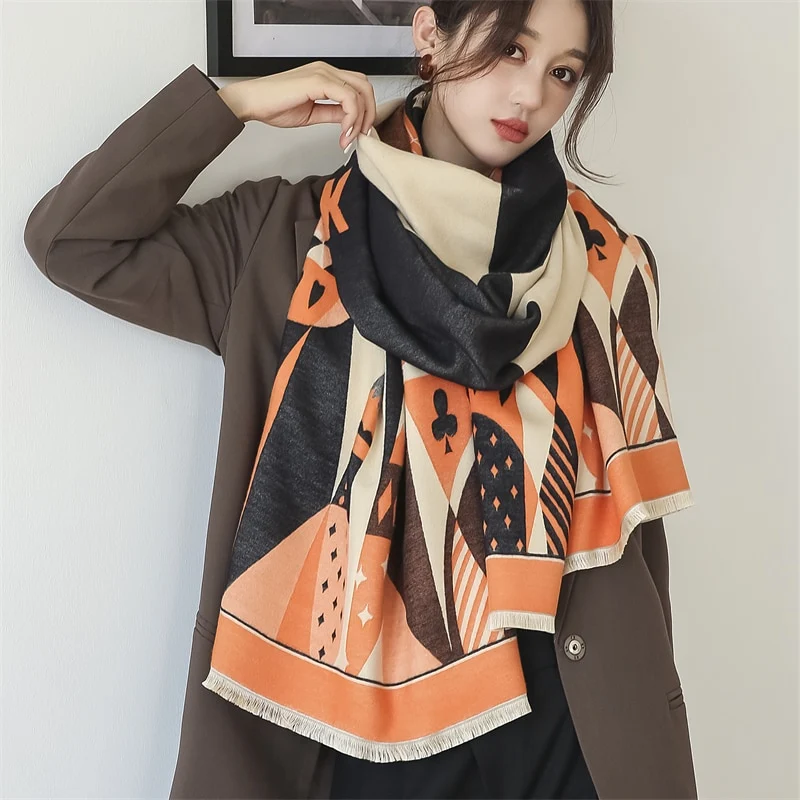 Fashion Damen Winterschal Viskose Stola Schlauchschal Halstuch Strickschal Loop NEU