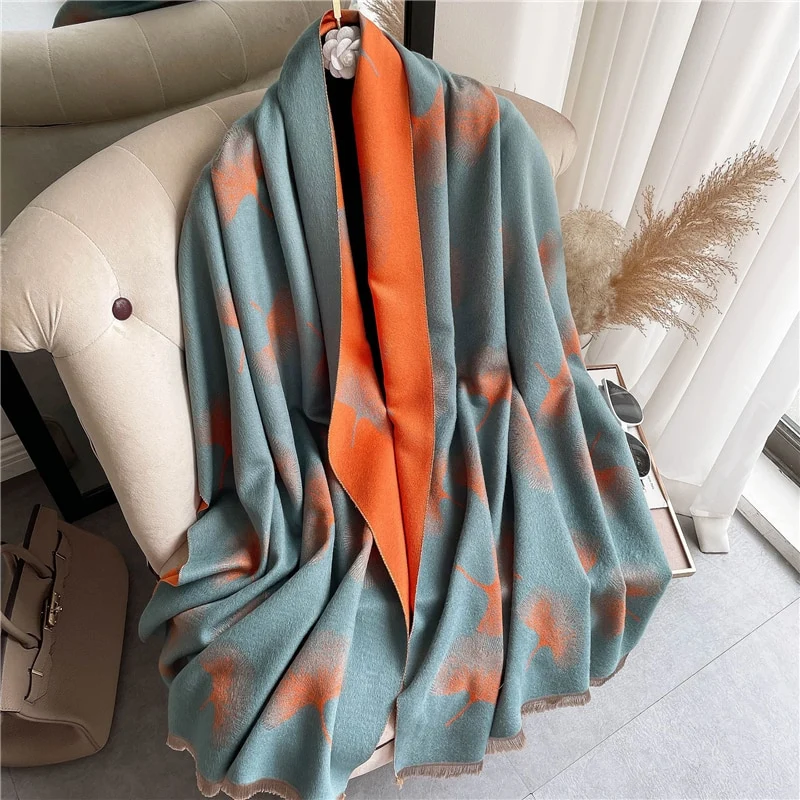 XXL Damen Winterschal Kaschmir Viskose Stola Schlauchschal Halstuch Strickschal Loop NEU