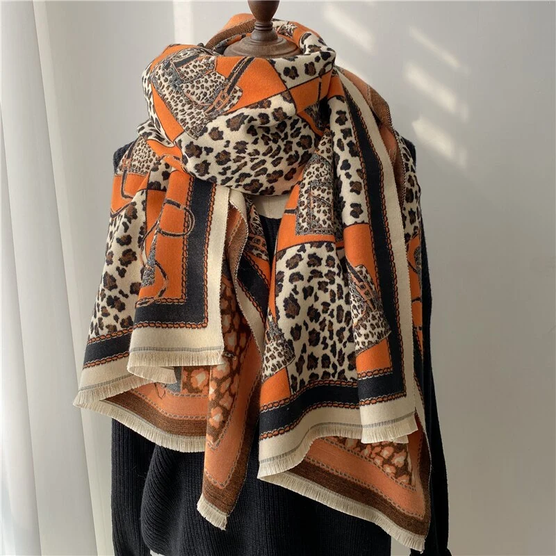 XXL Damen Winterschal Kaschmir Viskose Stola Schlauchschal Halstuch Strickschal Loop NEU