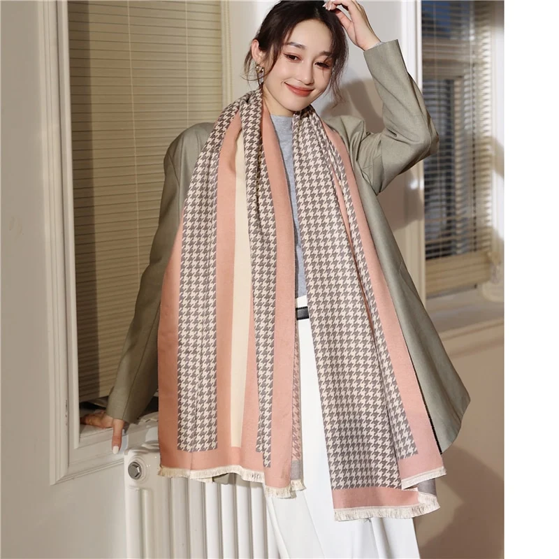 XXL Damen Winterschal Kaschmir Viskose Stola Schlauchschal Halstuch Strickschal Loop NEU