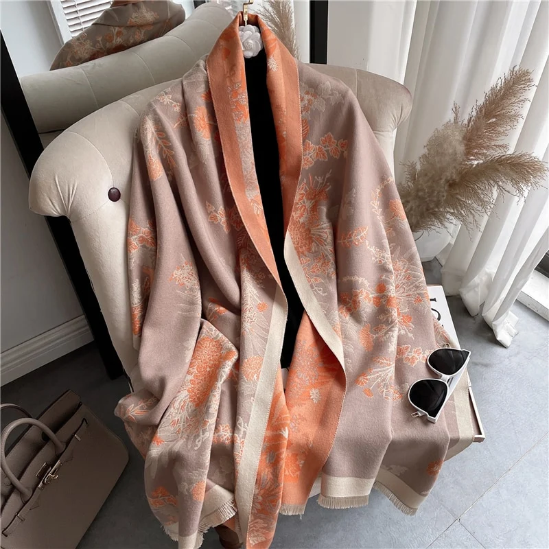 XXL Damen Winterschal Kaschmir Viskose Stola Schlauchschal Halstuch Strickschal Loop NEU