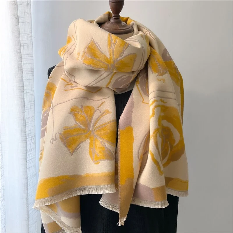 XXL Damen Winterschal Kaschmir Viskose Stola Schlauchschal Halstuch Strickschal Loop NEU