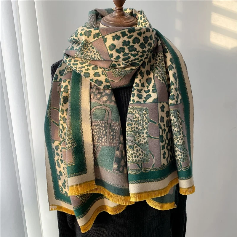 XXL Damen Winterschal Kaschmir Viskose Stola Schlauchschal Halstuch Strickschal Loop NEU
