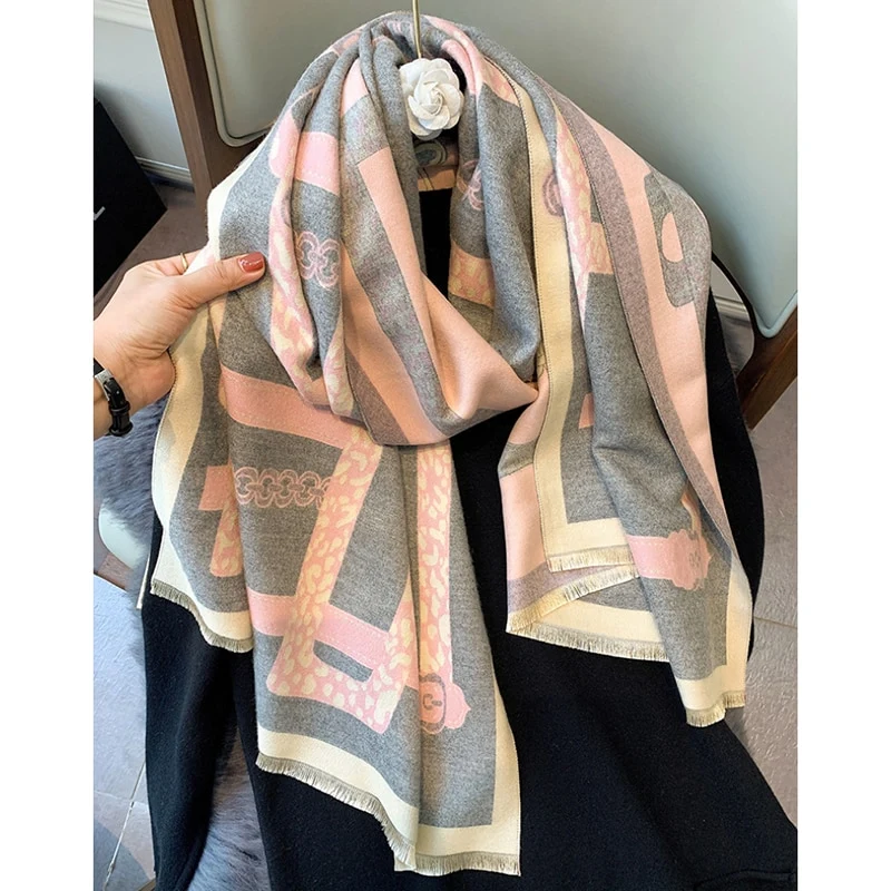 XXL Damen Winterschal Kaschmir Viskose Stola Schlauchschal Halstuch Strickschal Loop NEU